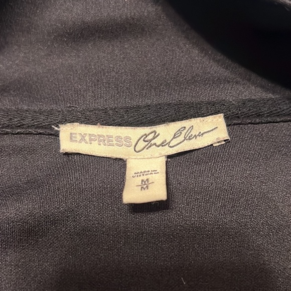 Express Cropped Track Jacket with Rainbow Sleeves, Sporty, Size M - Picture 4 of 7